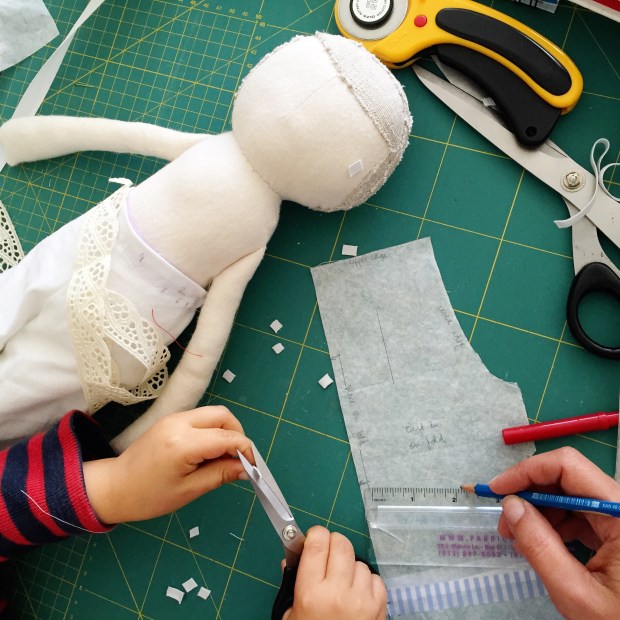 making a doll - Constanca Cabral