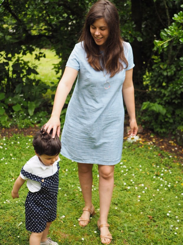 the Camber Set dress before adding contour darts